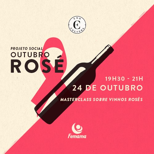 Thumbnail do artigo Eno Cultura promove Masterclass sobre Vinhos Rosés para apoiar o mês do Outubro Rosa