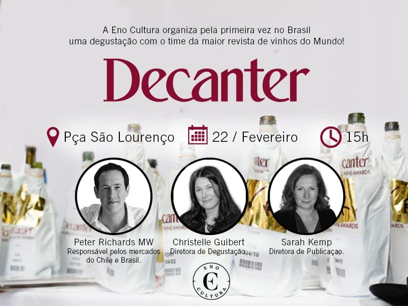 Thumbnail do artigo Revista Decanter pela primeira vez no Brasil!!